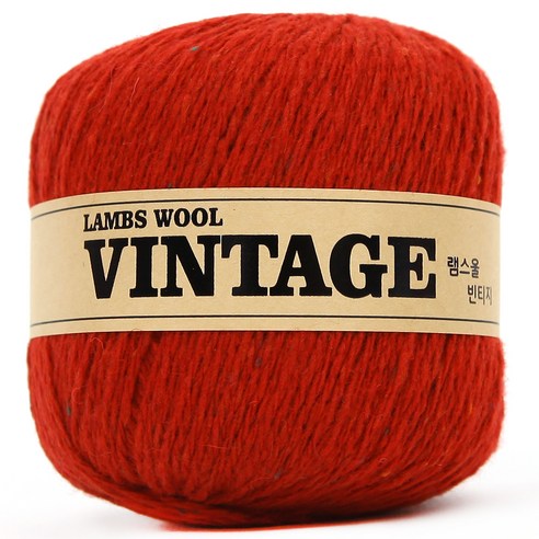 램스울빈티지 뜨개실 1p, 빨강