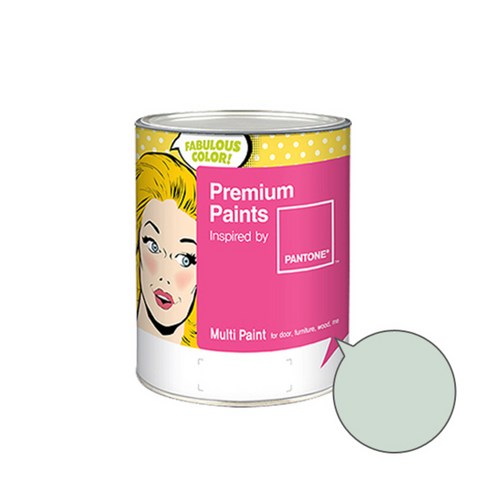 노루페인트 팬톤멀티 에그쉘광 페인트 4L, 12-6205 (밀크그린), 1개