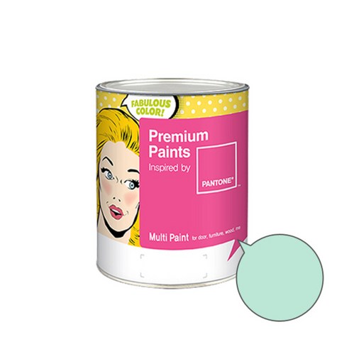 노루페인트 팬톤멀티 에그쉘광 파스텔그린계열 페인트 1L, 12-5808 (허니듀), 1개