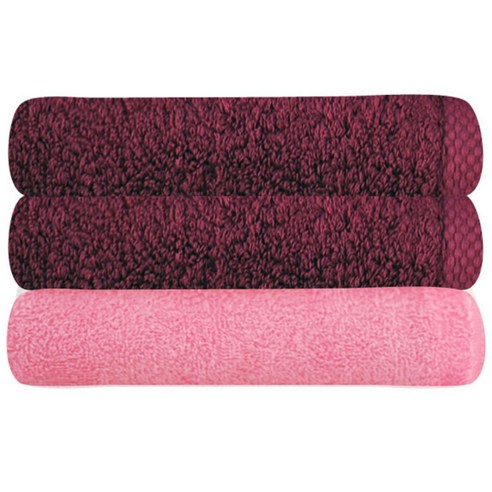 송월타월 40수 170g 피안느 타월 2p + cs34 타월, 진자주, 분홍, 1세트