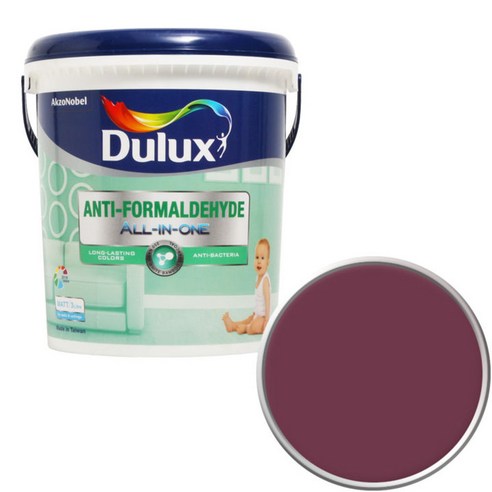 듀럭스 안티 포름알데히드 올인원 페인트 1L, Plum Port