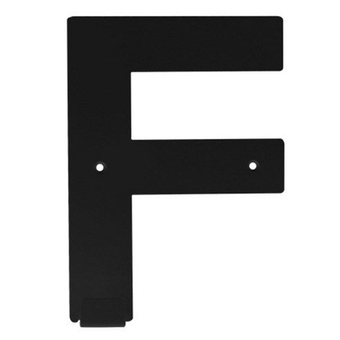 블루파온 포인트 장식 F 알파벳훅 L, 블랙, 1개