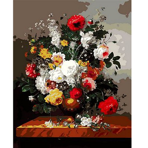 지인데코 DIY 명화그리기 세트 40 x 50cm, 꽃꽂이