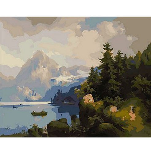 지인데코 DIY 명화그리기 세트 40 x 50cm, 깊은산속3