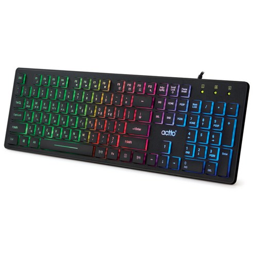 엑토 스펙트럼 LED 백라이트 키보드 KBD-42, 블랙