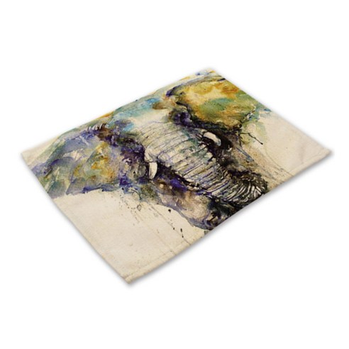 비케이 코끼리 식탁매트, 29, 가로 42cm x 세로 32cm