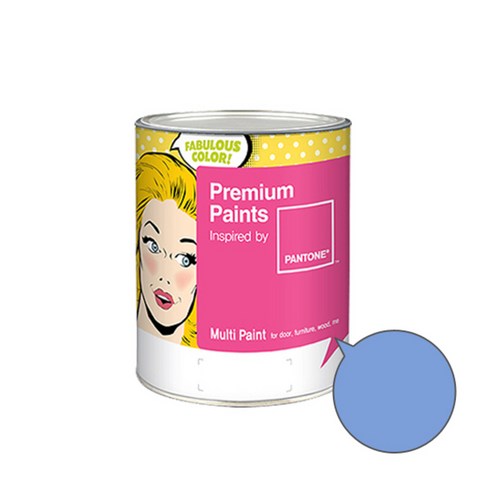 노루페인트 팬톤 멀티 에그쉘광 블루계열 페인트 1L, 비스타블루(15-3930), 1개