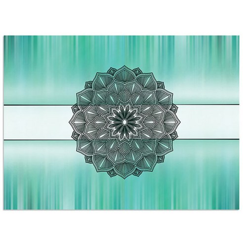 로엠디자인 실리콘 식탁매트, 연꽃, 가로 385mm x 세로 285mm x 두께 1mm