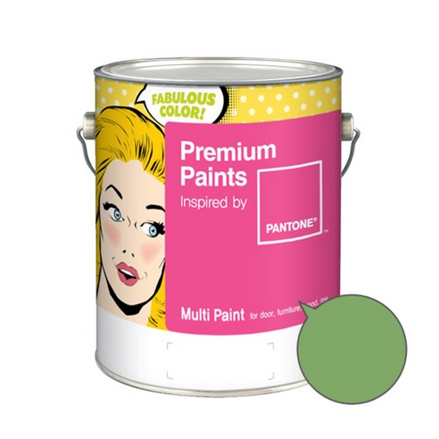 노루페인트 팬톤멀티 에그쉘광 민트그린계열 페인트 4L, 그린티