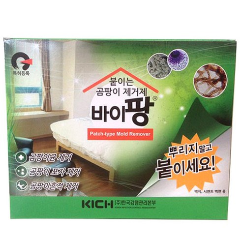 바이팡 붙이는 곰팡이 제거제 벽지용, 1개