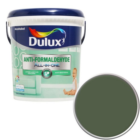 듀럭스 안티 포름알데히드 페인트1L, Military Green