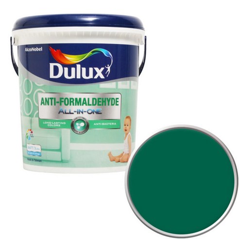 듀럭스 안티 포름알데히드 페인트1L, Kelly Green
