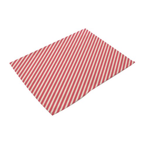핑크망고 패턴 키친 테이블매트, O, 42 x 32 cm