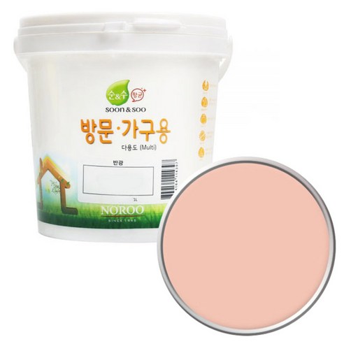 순앤수 방문 가구용 페인트 1L, 소트프에프리콧 NR1050, 1개