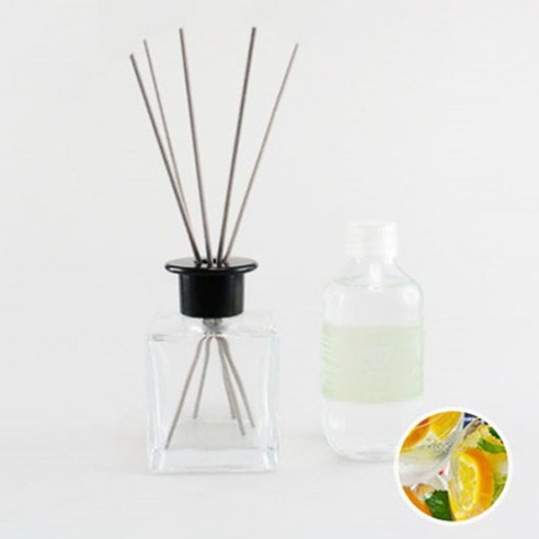 아로마홈 심플디퓨져 200ml 세트 그레이스틱, 프레쉬앤쥬시