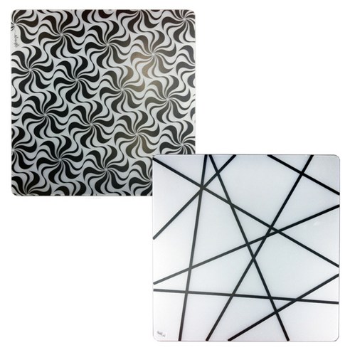 라쉘프 플레이트 테이블 매트 폴카 + 밤부, 블랙, 38 x 38 cm