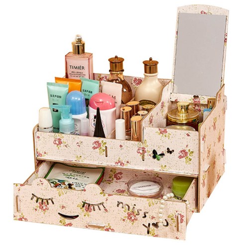 필립로지스틱 미스유 조립식 메이크업 정리함, 봄꽃, 1개