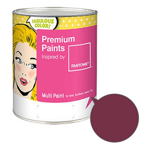 노루페인트 팬톤멀티 에그쉘광 핑크 바이올렛 계열 페인트 1L, 로우다덴드런(19-2024)