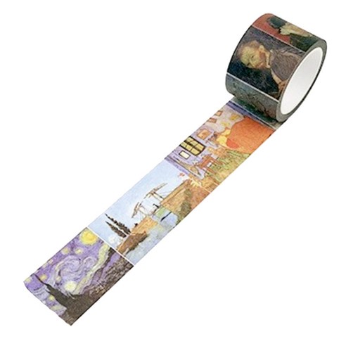 라이프포인트 명화 시리즈 마스킹 테이프 30mm x 8m, 고흐, 1개