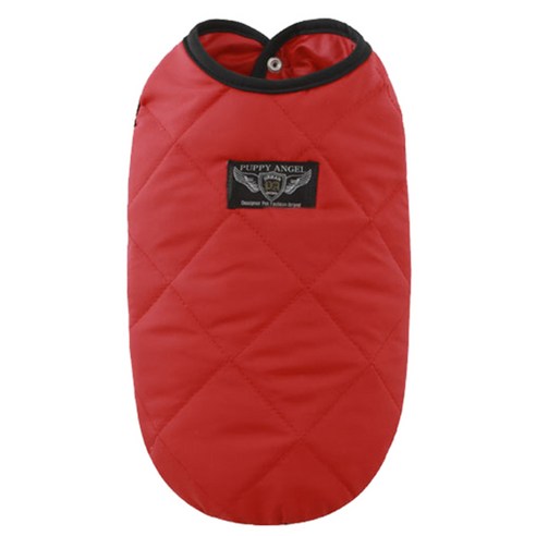 퍼피엔젤 강아지 MAC 데일리 패딩 VEST 3, 320 Red