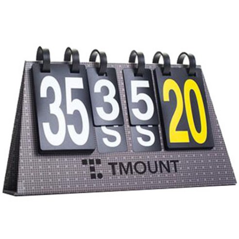 티마운트 티스코어 35 탁구 점수판, 혼합 색상, 1개