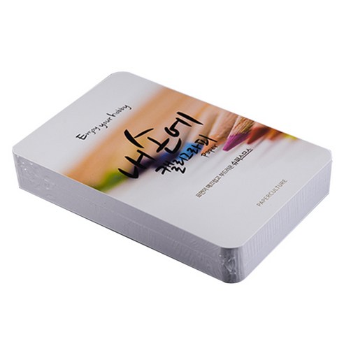 종이문화 내손에 캘리그라피 패드 엽서, 슈퍼 스므스 A, 100매입