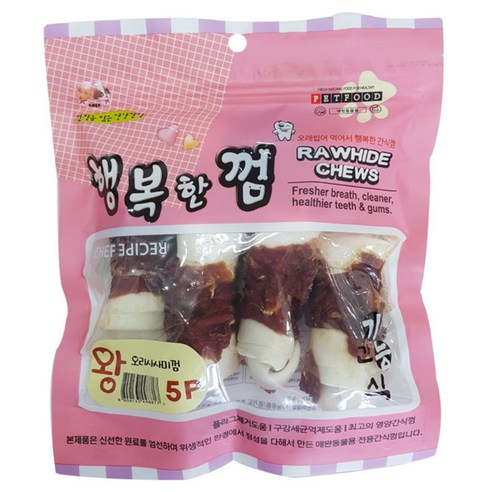 행복한껌 강아지간식 5p, 치킨, 1개