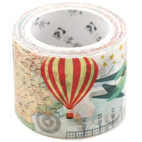 라이프포인트 레트로여행 시리즈 마스킹 테이프 30mm x 7m, 운송수단, 1개