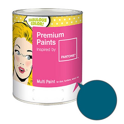 노루페인트 팬톤멀티 에그쉘광 스트롱 그린계열 페인트 1L, 라이언즈블루(19-4340)
