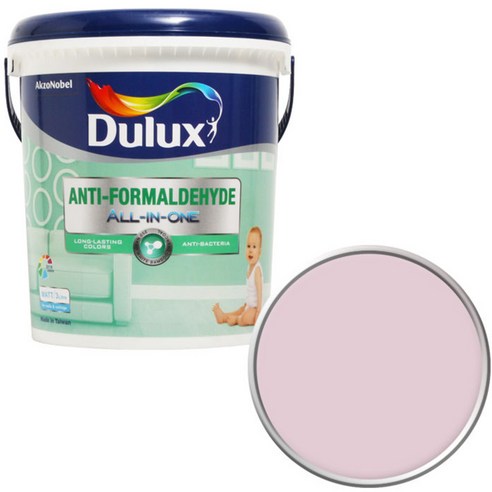 듀럭스 안티 포름알데히드 올인원 페인트1L, Raspberry White
