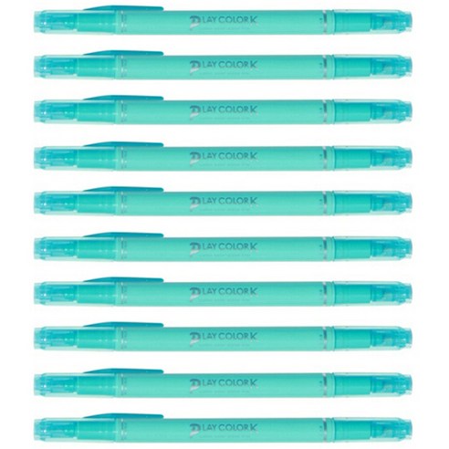 PLAYCOLOR 톰보 케이 수성사인펜, 아쿠아, 10개