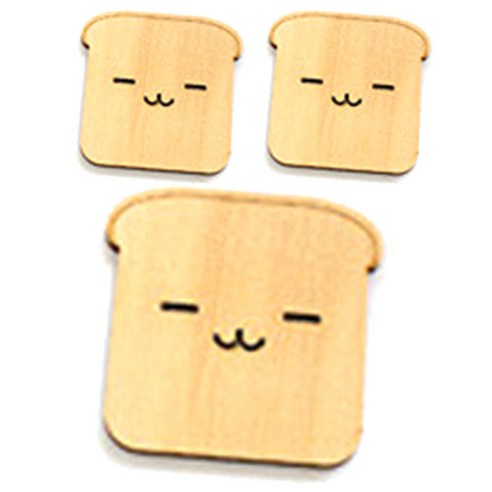 비케이 나무 코스터 3p, 식빵1