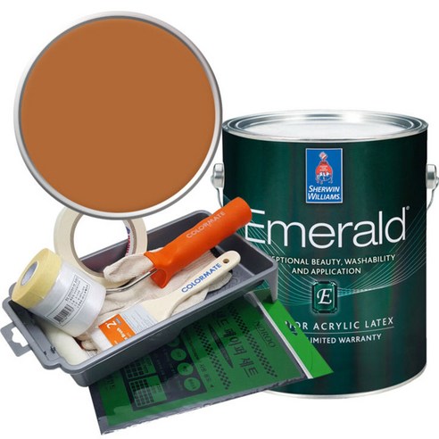 셔윈윌리암스 에메랄드 페인트 1L세트, SW7709 Copper Pot