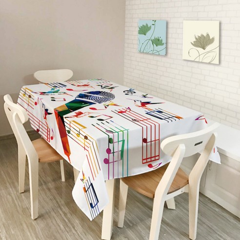 이코디 유니크 테이블 보, 뮤직, 140 x 140 cm
