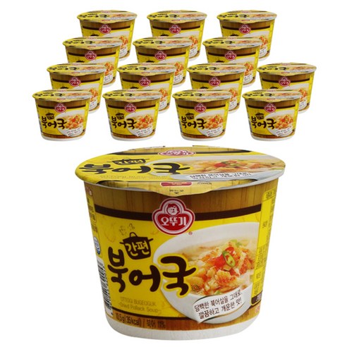오뚜기 간편 북어국 컵국, 10.5g, 15개입