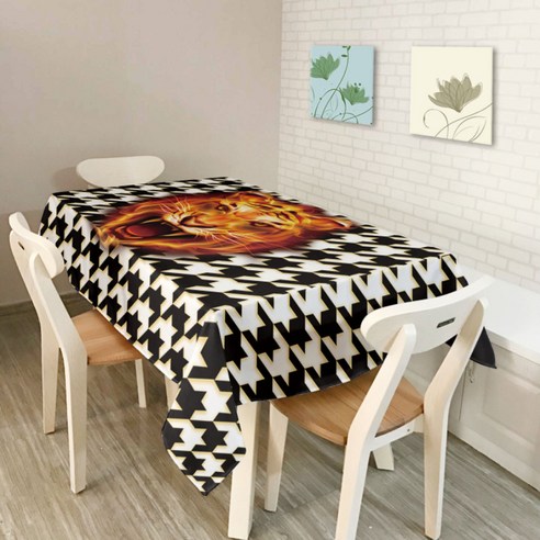 이코디 컬러풀 테이블 보 타이거, 혼합 색상, 150 x 210 cm