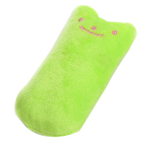 이코디 냥냥이 봉제 반려동물 토이 9.5 x 4 cm, 그린, 1개