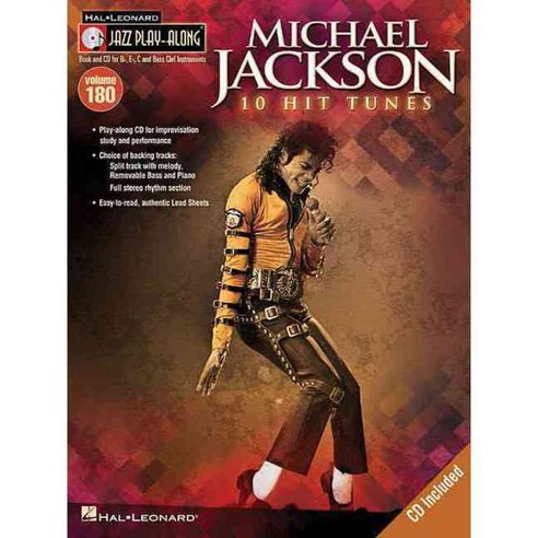 Michael Jackson: 10 Hit Tunes Bflat Eflat C and Bass Clef Instruments, Hal Leonard Corp