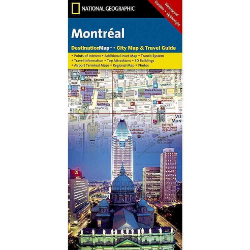 National Geographic Montreal: Destinationmap Ciaty Map & Travel Guide, Natl Geographic Society Maps