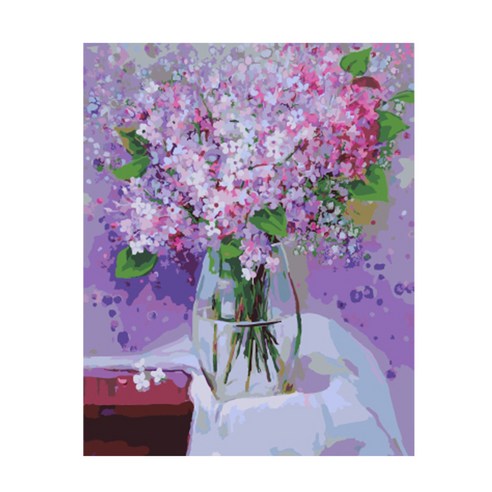 헬로페인팅 DIY 그림그리기 도면키트, 플라워48