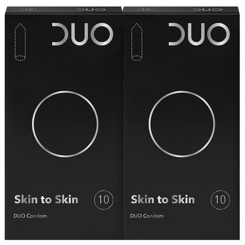 듀오 Skin to Skin 일반형 콘돔, 10개입, 2개