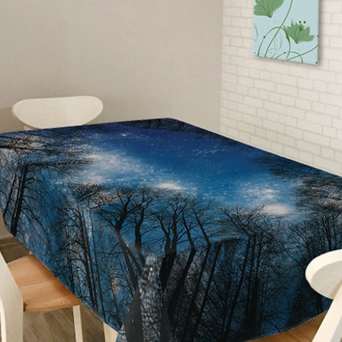 핑크망고 그래픽 키친 테이블 커버, C, 150 x 210 cm