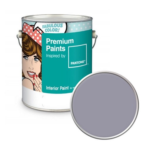 노루페인트 팬톤 내부용 실내 벽면 무광 페인트 4L, 16-3905 Lilac Gray