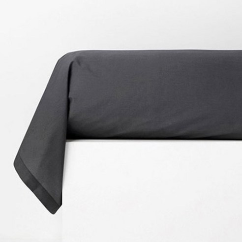 라흐두뜨 퍼케일면 무지 단색 베개 받침 커버, carbon