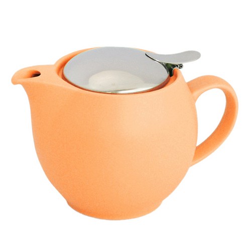 제로재팬 도자기 티포트 2인용, 젤라토망고, 450ml, 1개