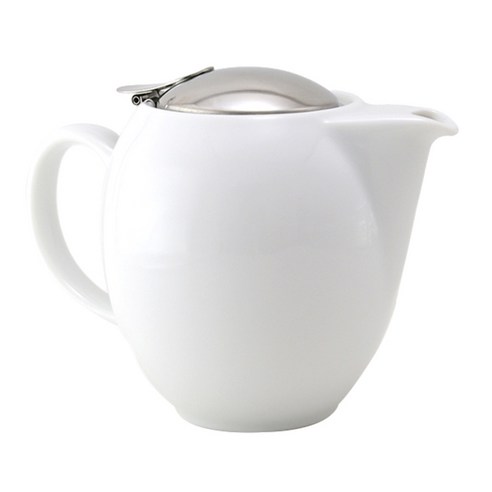 제로재팬 도자기 티포트 1인용 350cc, 화이트 BBN-01WH, 350ml, 1개