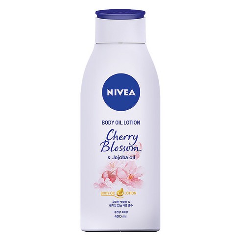 니베아 바디오일로션 체리블로썸앤 호호바 오일, 400ml, 1개