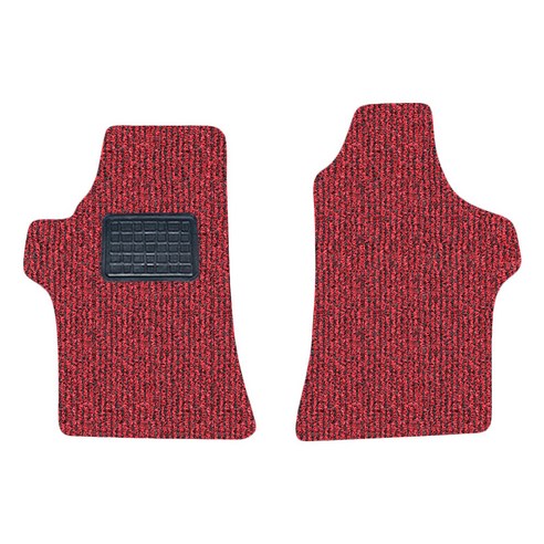 순수 코일 카매트 일반형 레드블랙 현대, 그랜드스타렉스(조수석4cm/2p)