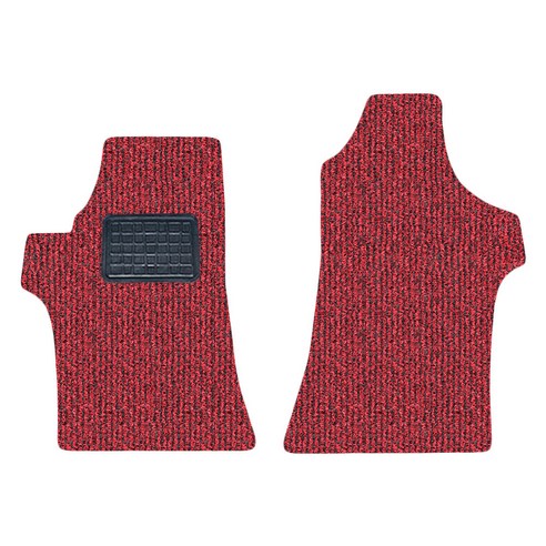 순수 코일 카매트 일반형 레드블랙 현대, 그랜드스타렉스(조수석10cm/2p)