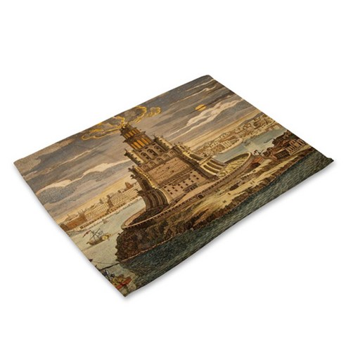 비케이 유럽 미국 명소 식탁매트, 20, 가로 42cm x 세로 32cm